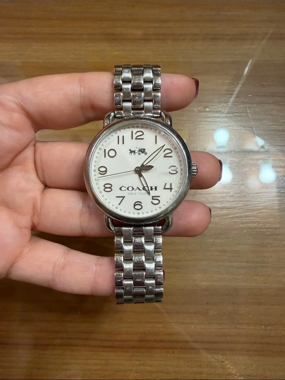 Coach Silver Links Watch